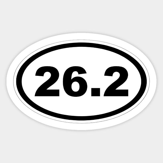 Full Marathon Completion 26 Miles 26.2 Sticker by WeirdFlex